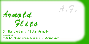 arnold flits business card